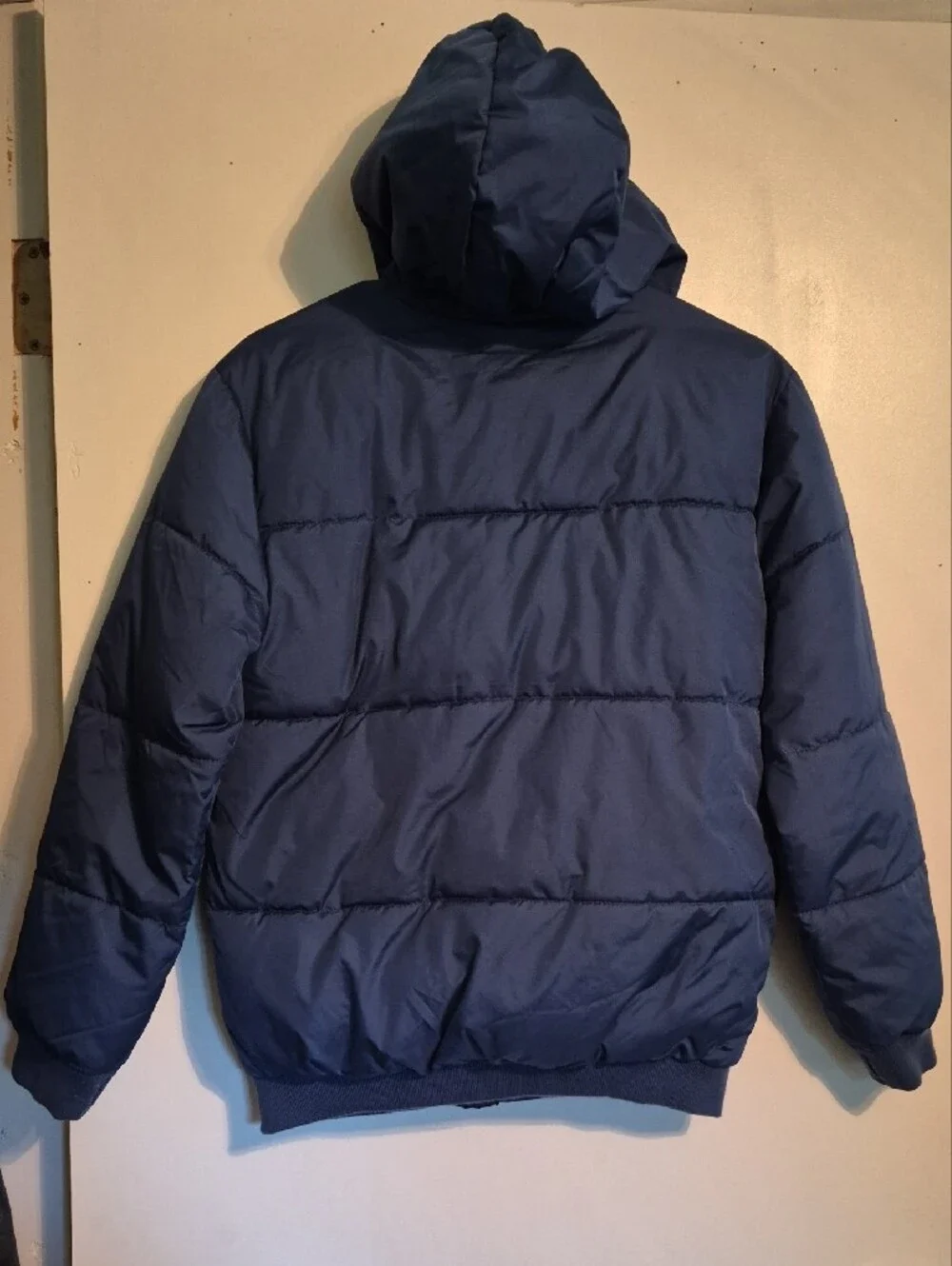 Old Navy Boys Blue Hooded Puffer Jacket